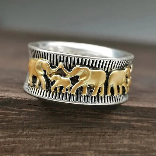 Arinya – Bague Protectrice en Ton Doré