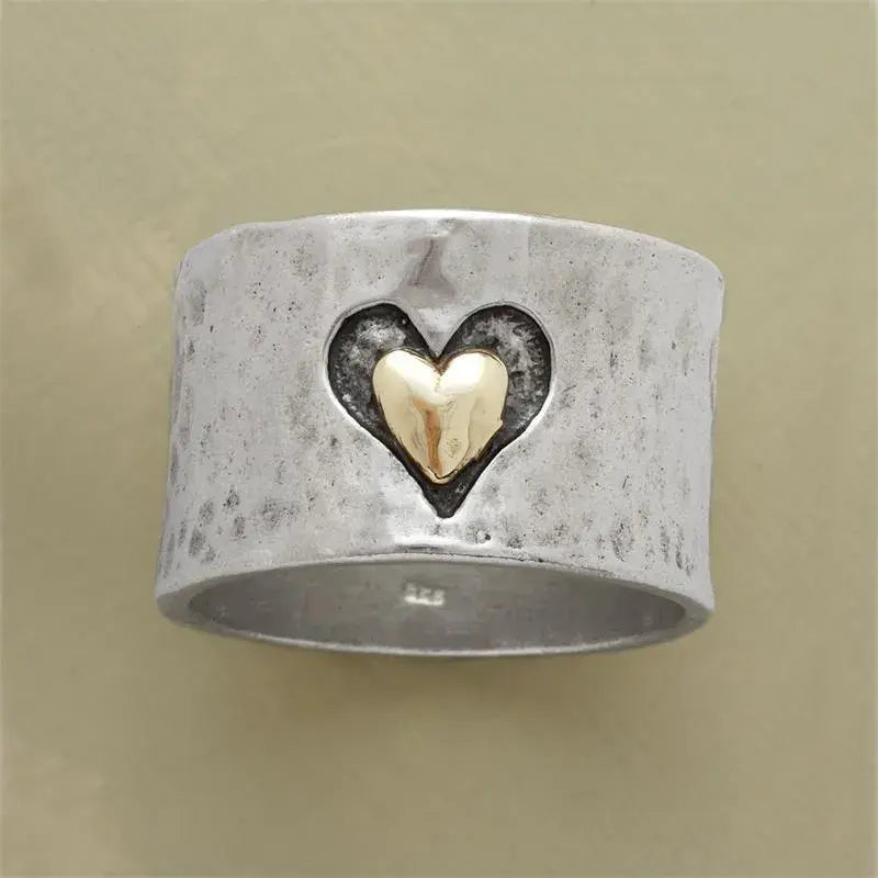 Alina – Bague vintage cœur