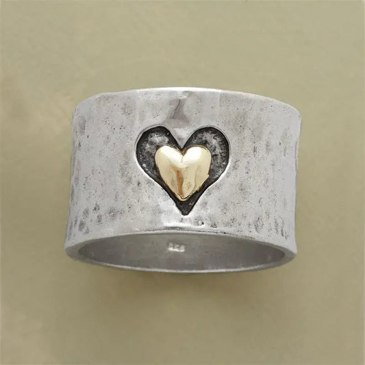 Alina – Bague vintage cœur