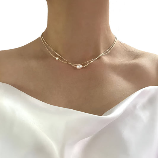 Serenity Shine - Collier en Perles d'Eau Douce