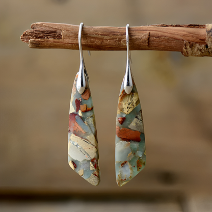 Miley  – Boucles d’Oreilles Vintage en Pierre Naturelle