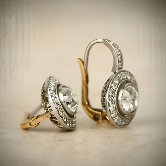 Adele – Boucles d’Oreilles Vintage en Argent et Zirconium