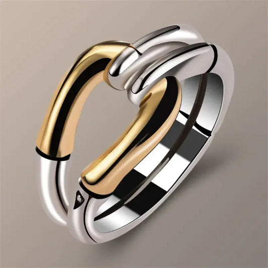 Althéa – Bague Vintage Nœud en Or et Argent
