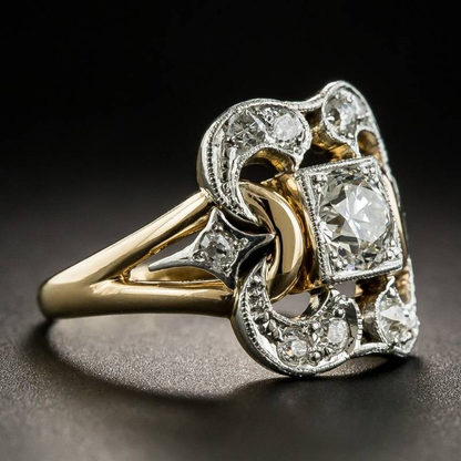 Isla – Bague Vintage en Or et Zirconia