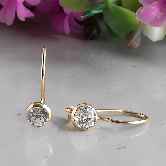 Iris – Boucles Vintage avec Cristaux