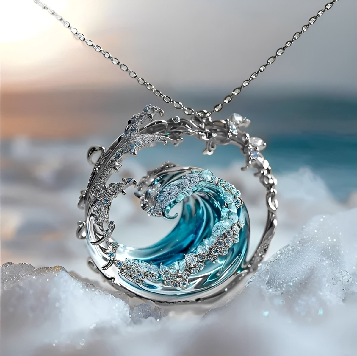 Cynthia – Collier Pendentif Élégance Marine