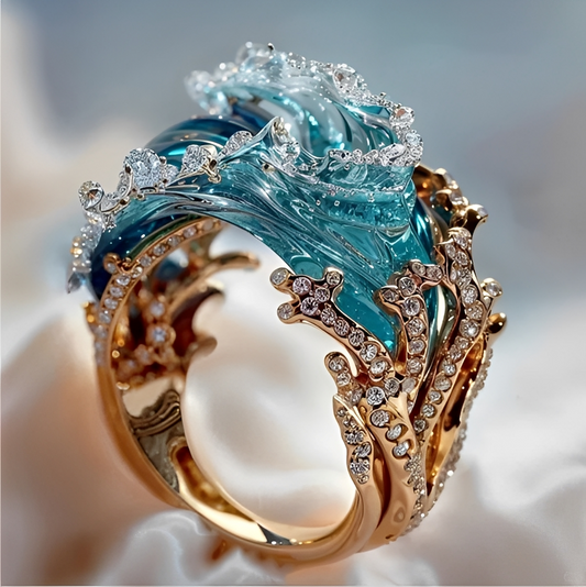 Ursula – Bague Marine Raffinée