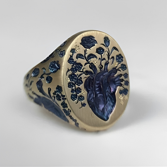 Han – Bague Fleurie Vintage Dorée