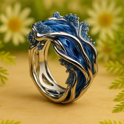 Kylie – Bague Vague Dorée au Style Vintage