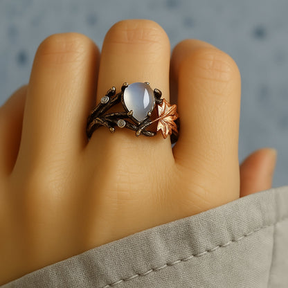Celestia – Bague Pierre de Lune au Charme Naturel