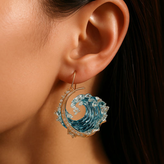 Jera - Boucles d’Oreilles Dorées au Charme Marin