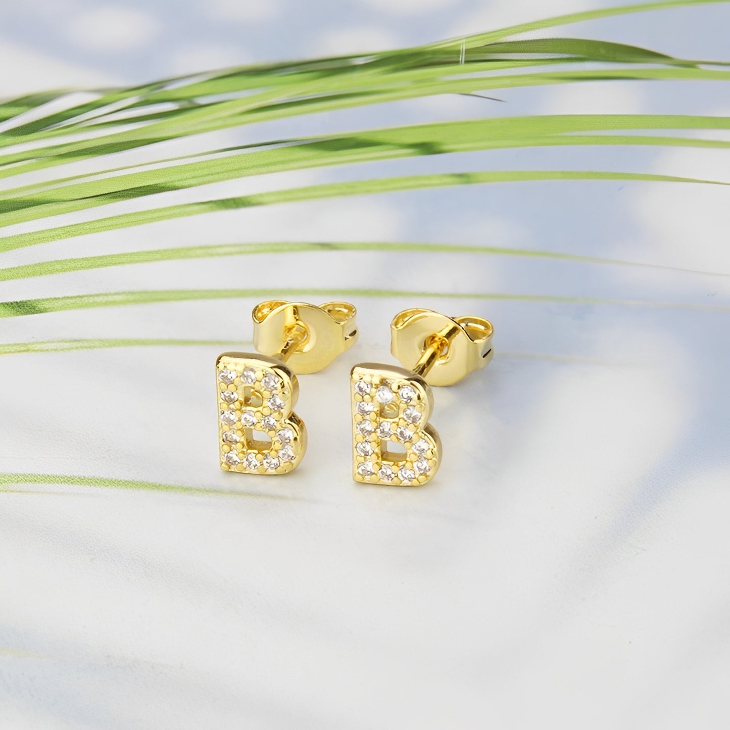 Aiah – Boucles d'Oreilles Lettre de l'Alphabet Anglais