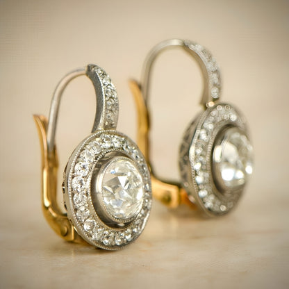 Adele – Boucles d’Oreilles Vintage en Argent et Zirconium