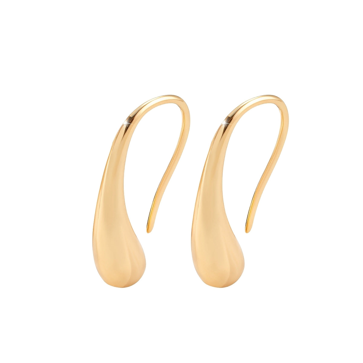 Maelys – Boucles d’Oreilles Goutte Vintage Dorées
