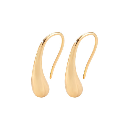 Maelys – Boucles d’Oreilles Goutte Vintage Dorées