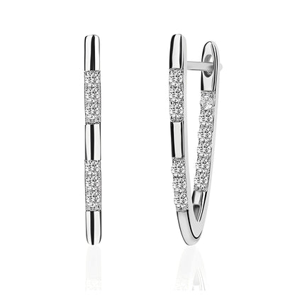 Leani – Boucles d'Oreilles Élégantes en Zirconium Doré