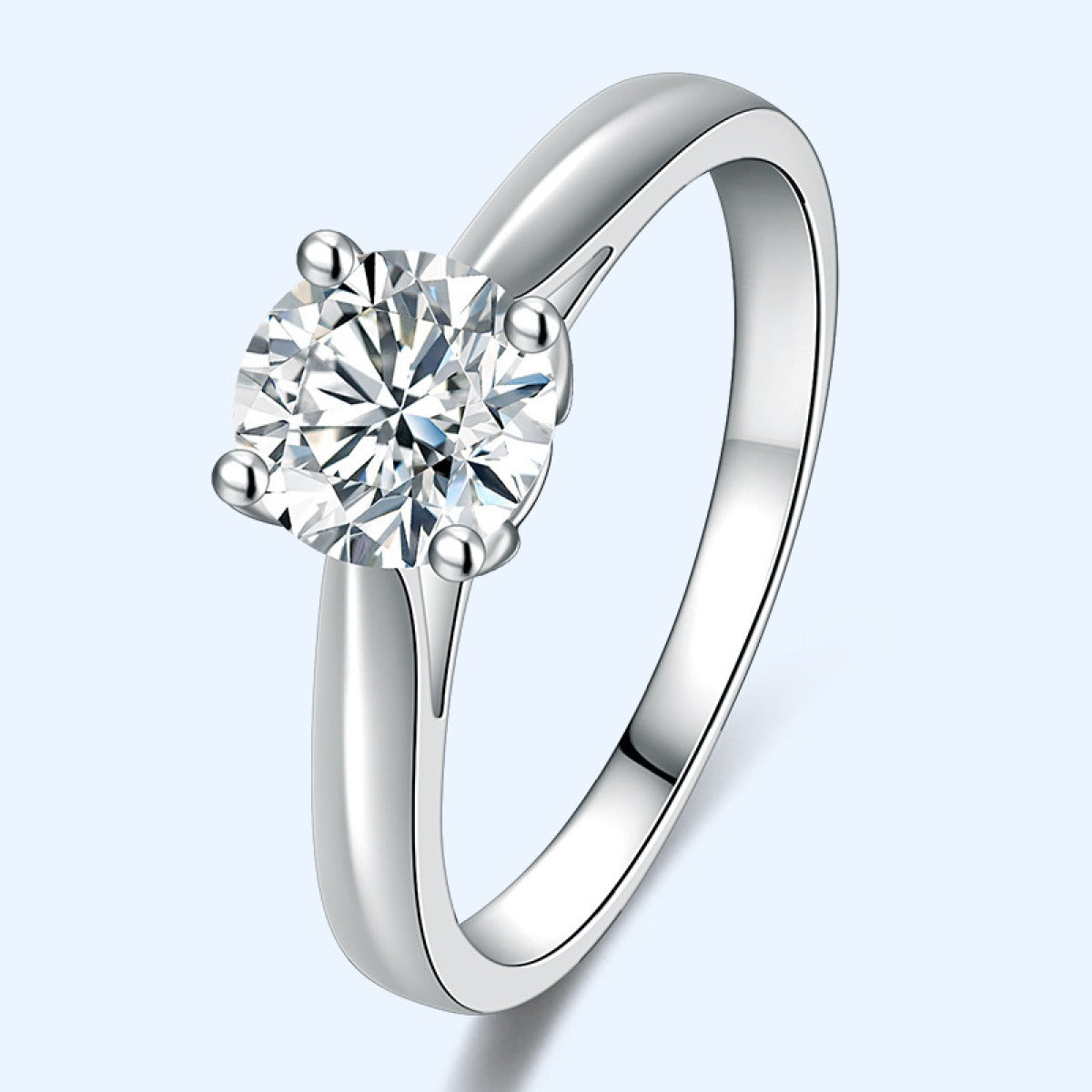 Ashley – Bague de Mariage Élégante en Diamant Simulé