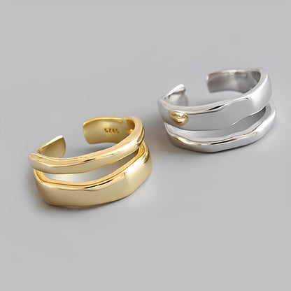 Ashley – Bague Double Anneau Élégante