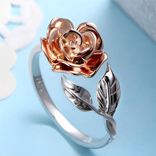 Jennie – Bague Vintage en Argent avec Fleur