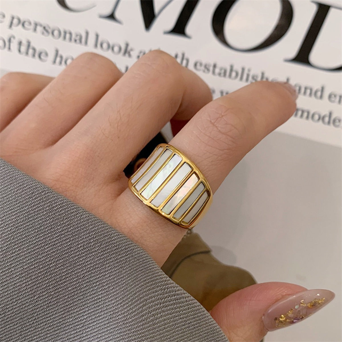 Marise – Bague Décorative Pinctada