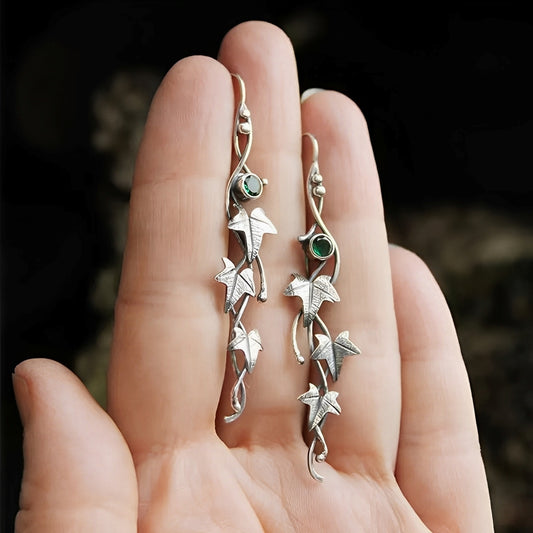 Elvina – Boucles d’Oreilles Feuilles Vintage Élfiques