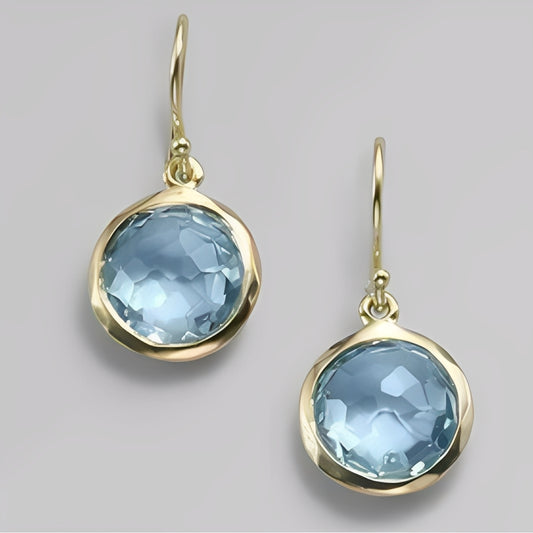Azura – Boucles d’Oreilles Cristaux Bleus Vintage