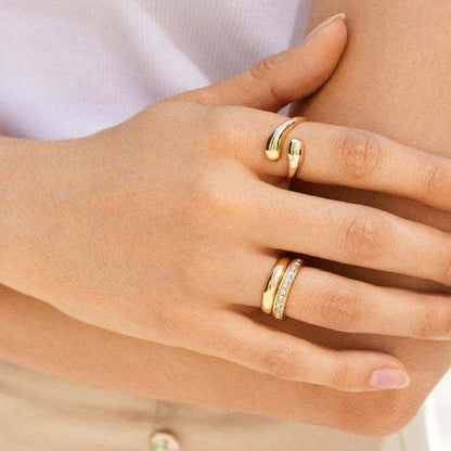 Harley – Bague Goutte d’Eau Luxe Léger