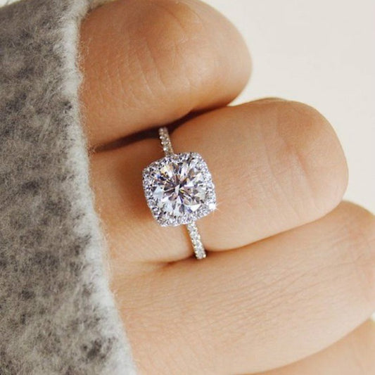 Riley – Bague en Argent avec Diamant