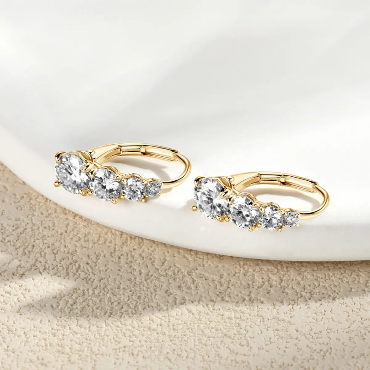 Carol – Boucles d’Oreilles Quatre Pierres