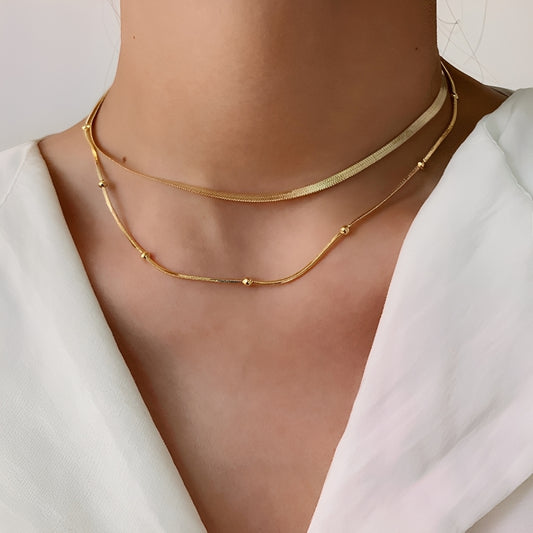 Jane – Collier Double Rang Tranquillité