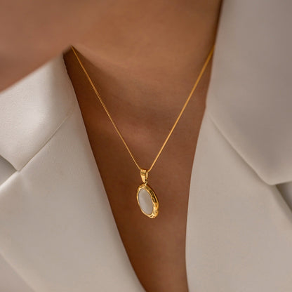 Filomina – Collier Pierre Précieuse Opale Doré