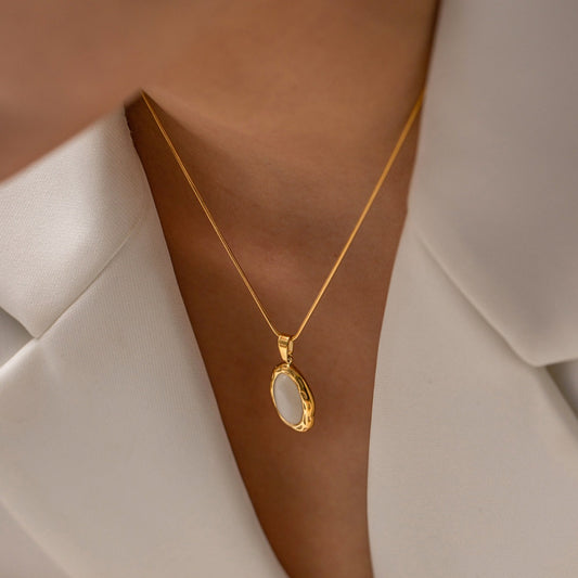 Filomina – Collier Pierre Précieuse Opale Doré