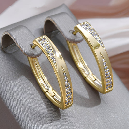 Sophie – Boucles d'Oreilles en Or et Diamants Précieux