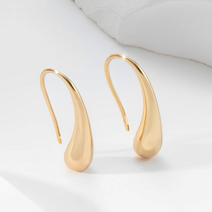 Maelys – Boucles d’Oreilles Goutte Vintage Dorées