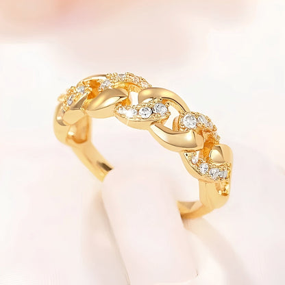 Elena – Bague de Fiançailles Élégant en Or