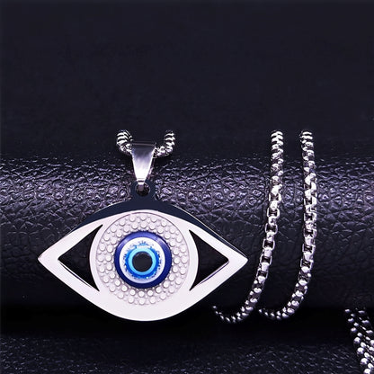 Kyra – Collier Protecteur Œil Bleu