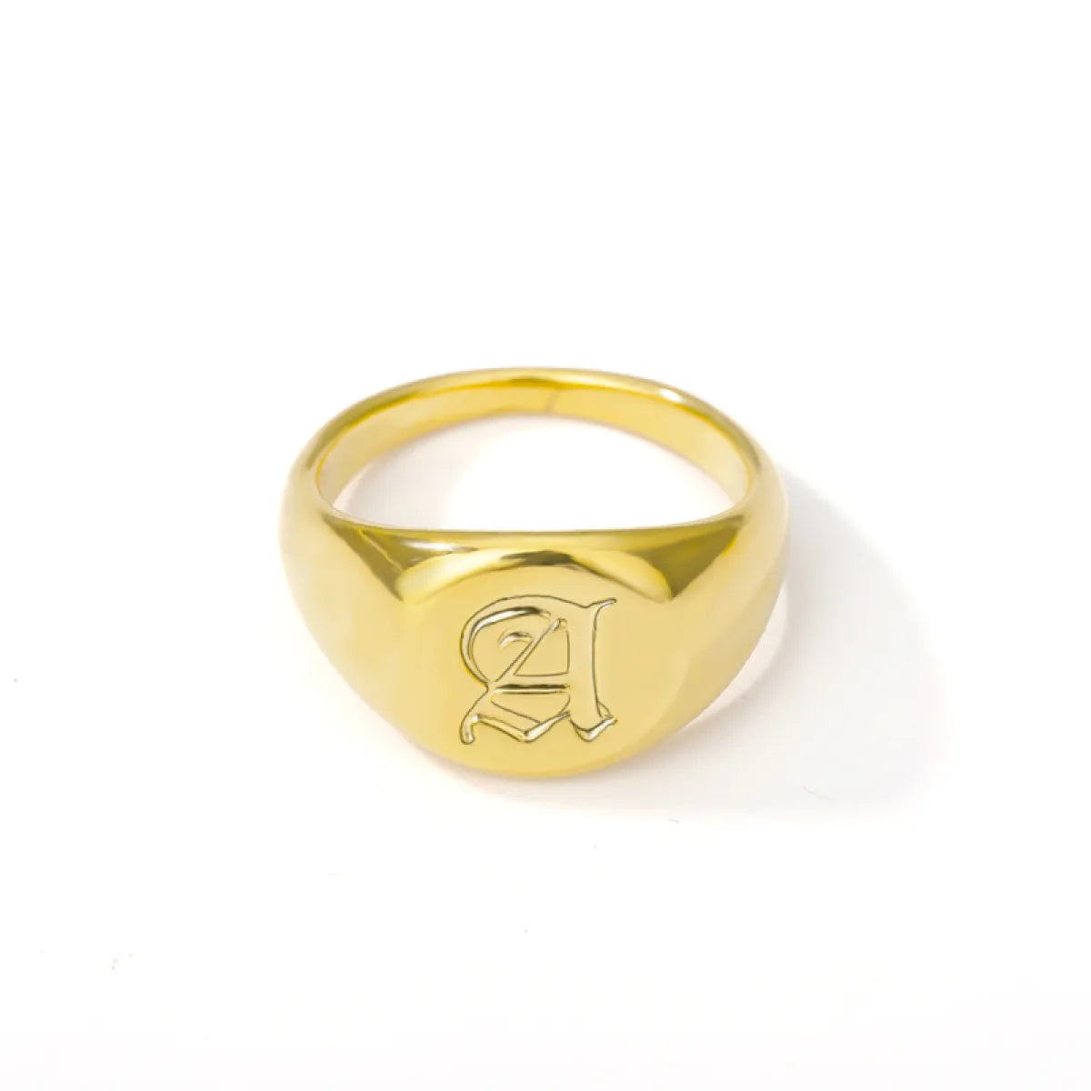 Elise – Bague Lettre en Police Anglaise Ancienne