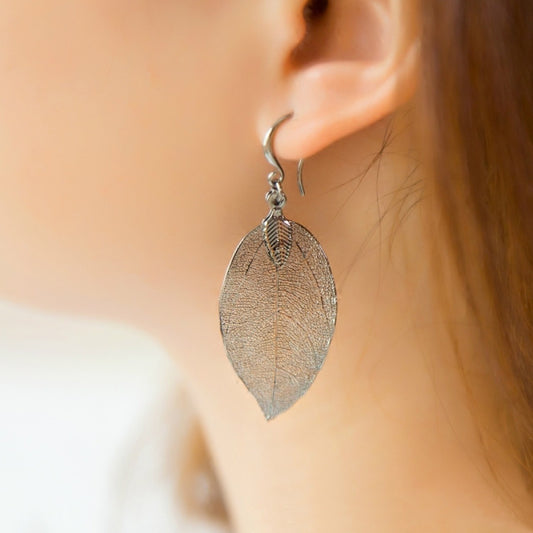 Larah – Boucles d’Oreilles Feuilles Style Bohème