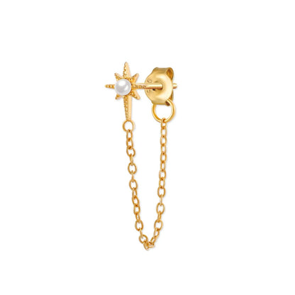 Ava – Boucle d'Oreille Frange Unique Élégante
