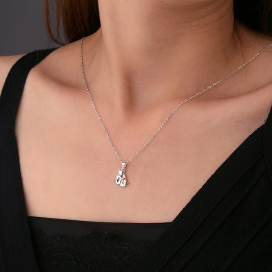 Lumière – Collier avec Pendentif Câlin
