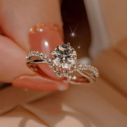 Eila – Bague Enchanteresse avec Cristal Blanc
