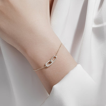 Rina – Bracelet à Maillons Scintillants