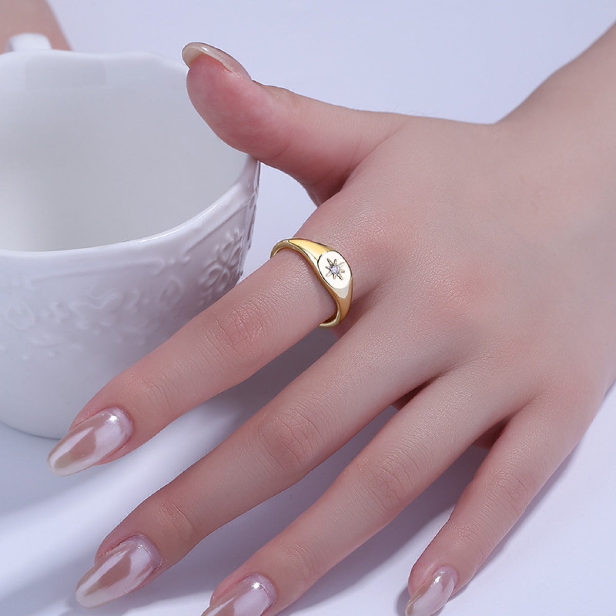 Amelie – Bague Étoile Dorée