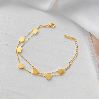 Taylor – Bracelet Double Rang en Acier