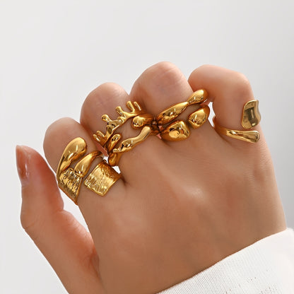 Naya – Bague Géométrique Ligne Minimaliste