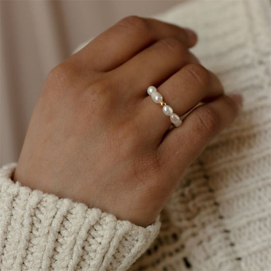 Fenna – Bague Anti-Stress avec Perle