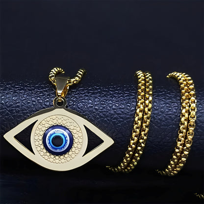 Kyra – Collier Protecteur Œil Bleu