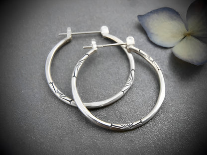 Clara – Créoles Vintage en Argent Élégant