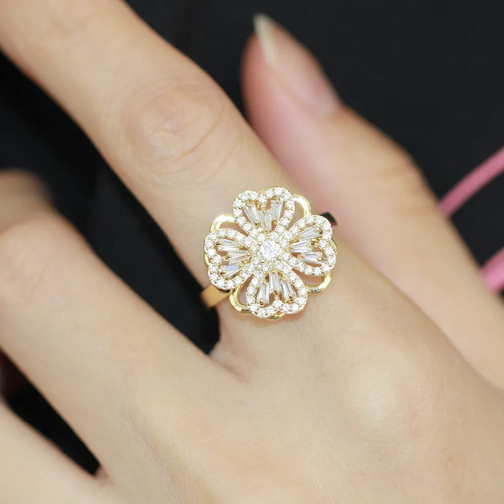 Floreya – Bague Florale Épanouie