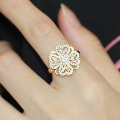 Floreya – Bague Florale Épanouie